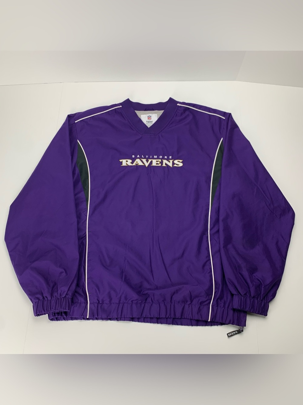 Baltimore Ravens Jacket Lined Pullover Windbreaker NFL Team Apparel Mens Medium
